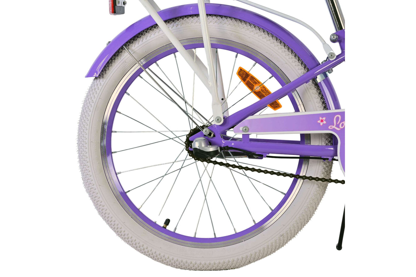 Volare Lovely 20 tum Barncykel för Tjejer – Med 3 Växlar, Handbroms - För barn 6-8 år