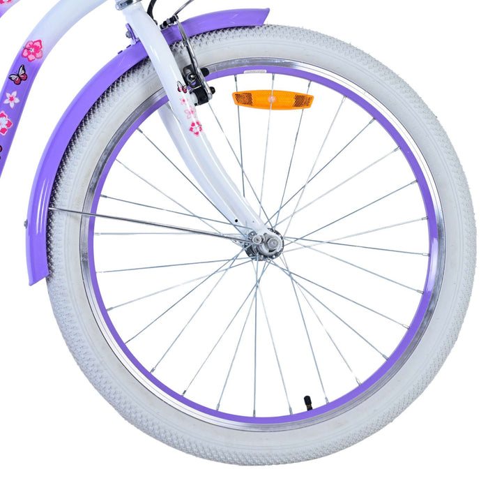 Volare Lovely Barncykel 24 tum, Lila - Lilla Cykelbutiken