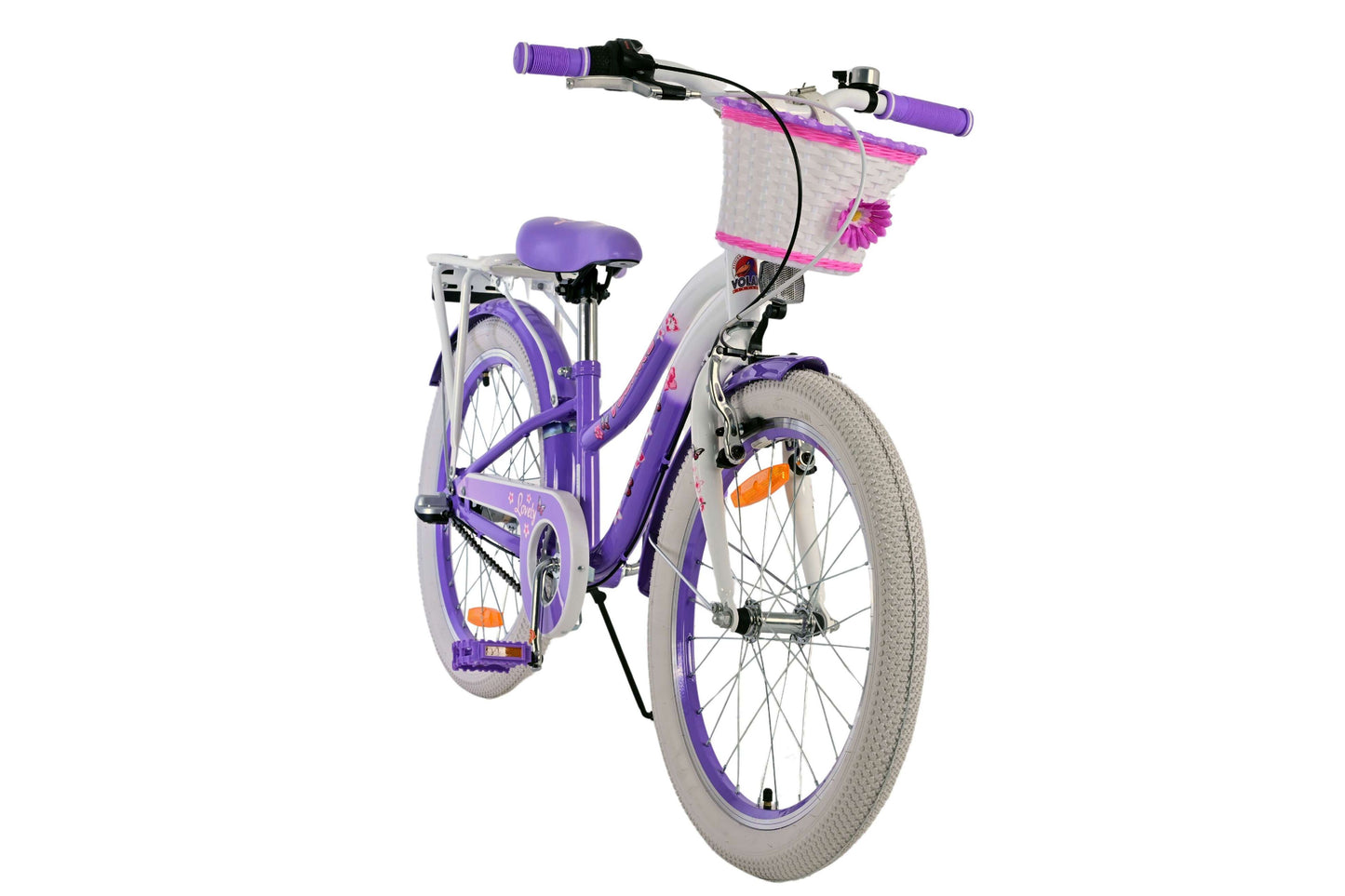Volare Lovely 20 tum Barncykel för Tjejer – Med 3 Växlar, Handbroms - För barn 6-8 år