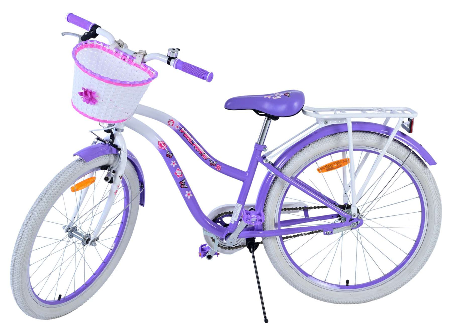 Volare Lovely Barncykel 24 tum, Lila - Lilla Cykelbutiken