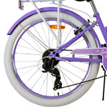Volare Lovely Barncykel 24 tum, Lila 7 Växlar - Lilla Cykelbutiken