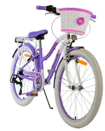 Volare Lovely Barncykel 24 tum, Lila 7 Växlar - Lilla Cykelbutiken