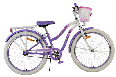 Volare Lovely Barncykel Två Handbromsar 24 tum, Lila - Lilla Cykelbutiken