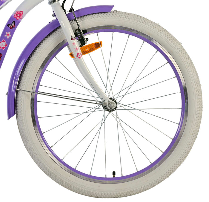 Volare Lovely Barncykel Två Handbromsar 24 tum, Lila - Lilla Cykelbutiken