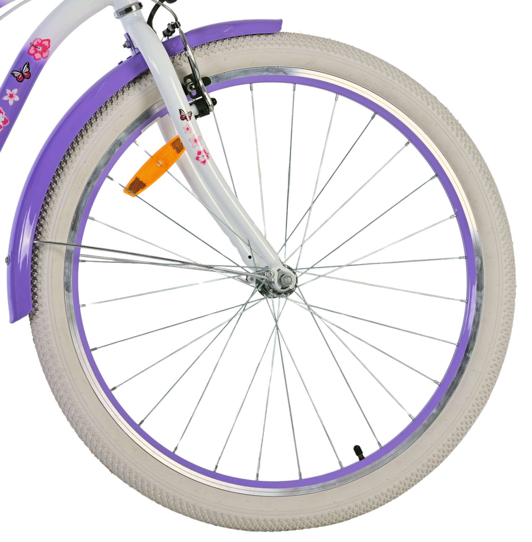 Volare Lovely Barncykel Två Handbromsar 26 tum, Lila - Lilla Cykelbutiken