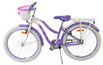 Volare Lovely Barncykel Två Handbromsar 24 tum, Lila - Lilla Cykelbutiken
