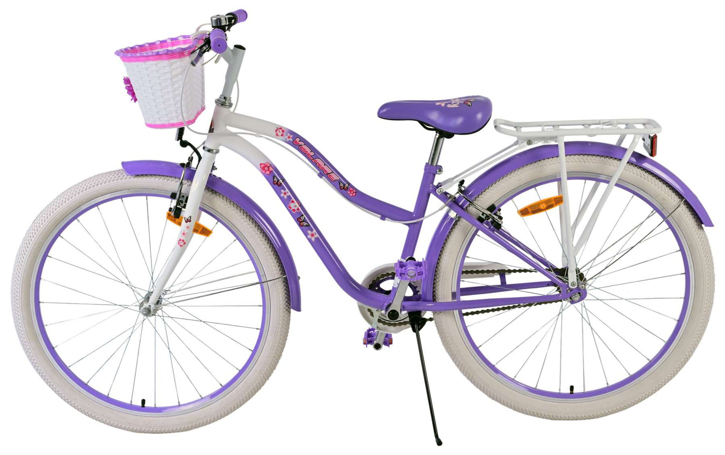 Volare Lovely Barncykel Två Handbromsar 26 tum, Lila - Lilla Cykelbutiken