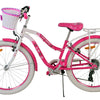 Volare Lovely Barncykel 24 tum, Rosa 7 Växlar - Lilla Cykelbutiken