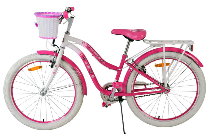 Volare Lovely Barncykel Två Handbromsar 24 tum, Rosa - Lilla Cykelbutiken