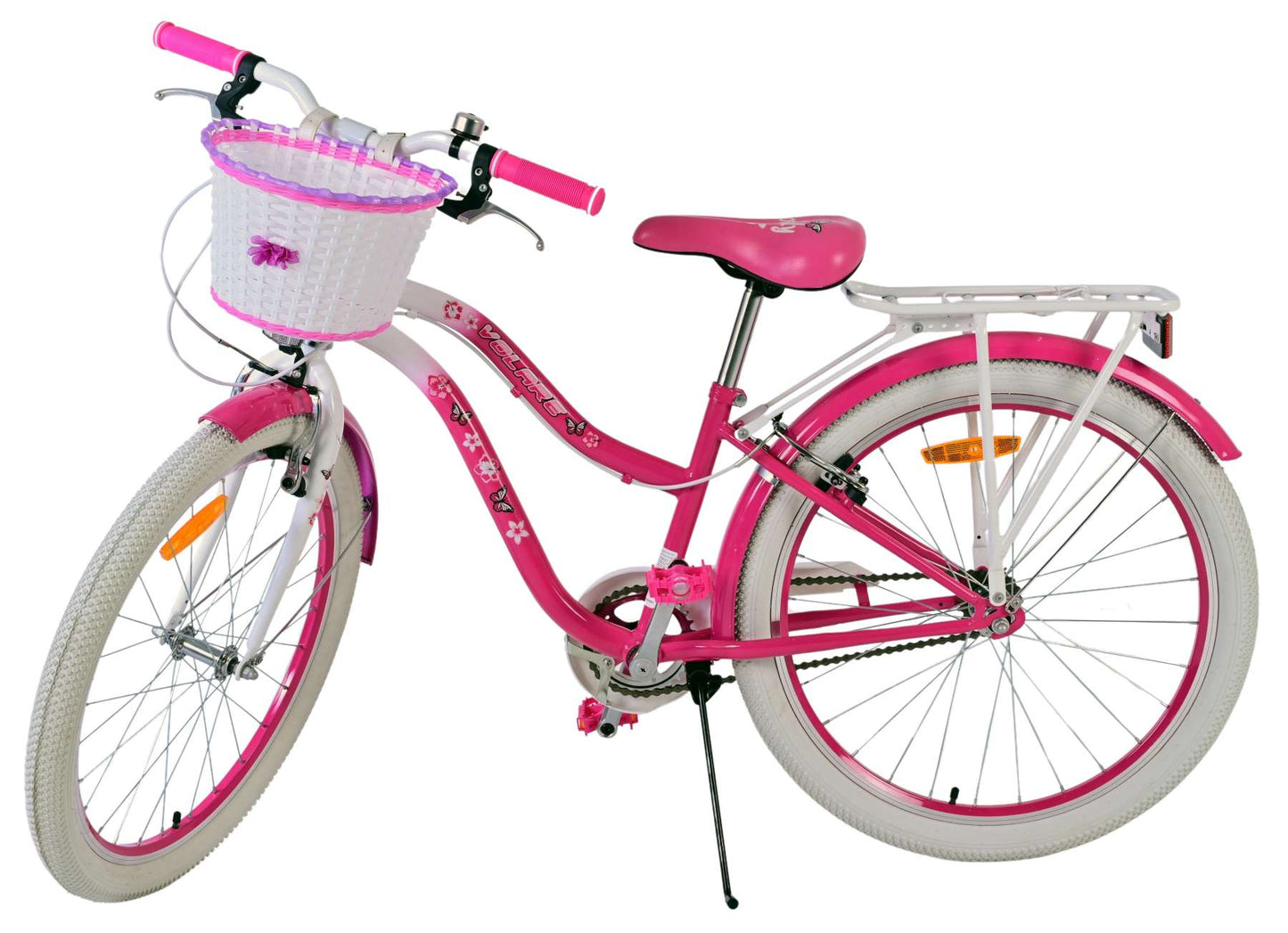 Volare Lovely Barncykel Två Handbromsar 24 tum, Rosa - Lilla Cykelbutiken
