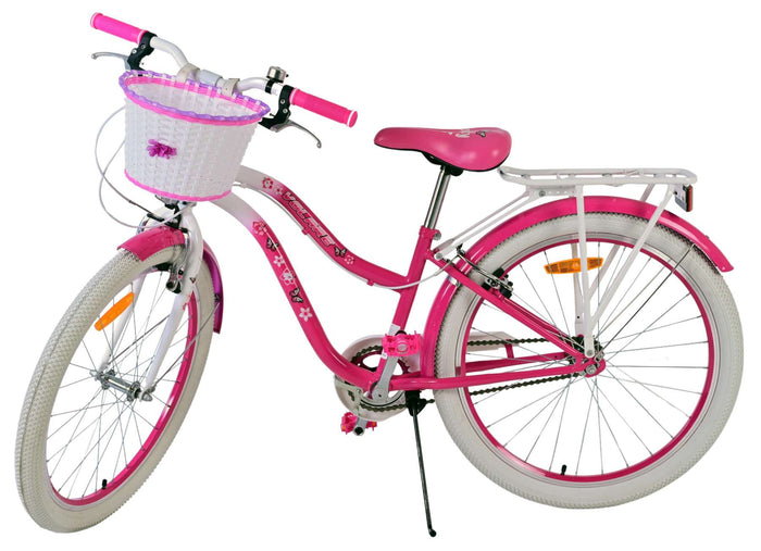 Volare Lovely Barncykel Två Handbromsar 24 tum, Rosa - Lilla Cykelbutiken