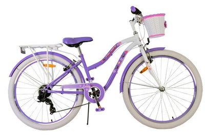 Volare Lovely Barncykel 26 tum, Lila 7 Växlar - Lilla Cykelbutiken