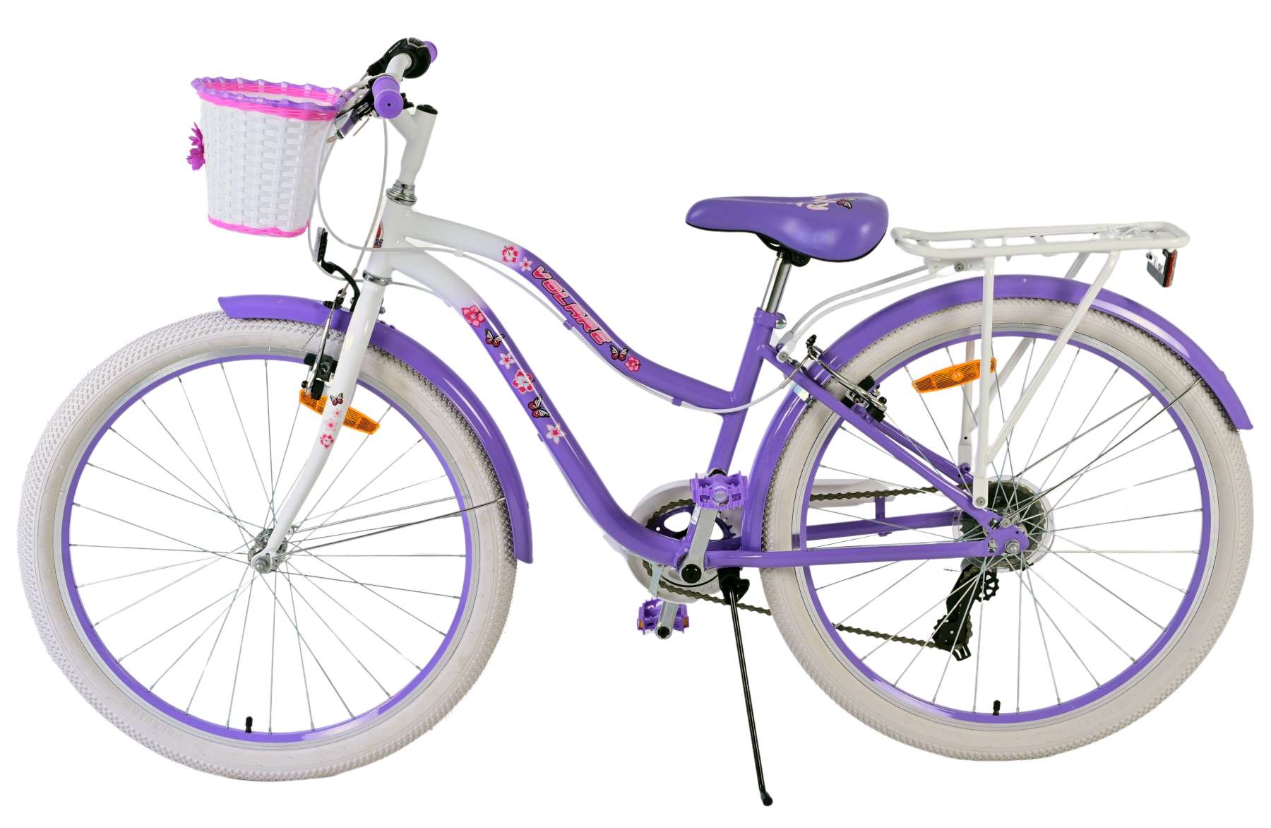Volare Lovely Barncykel 26 tum, Lila 7 Växlar - Lilla Cykelbutiken