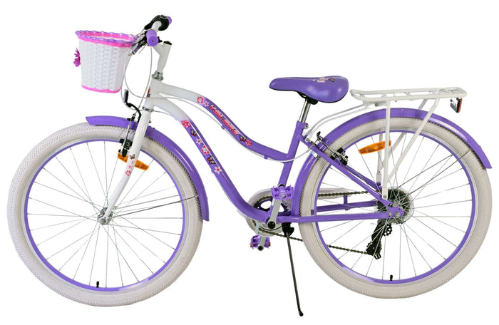 Volare Lovely Barncykel 26 tum, Lila 7 Växlar - Lilla Cykelbutiken