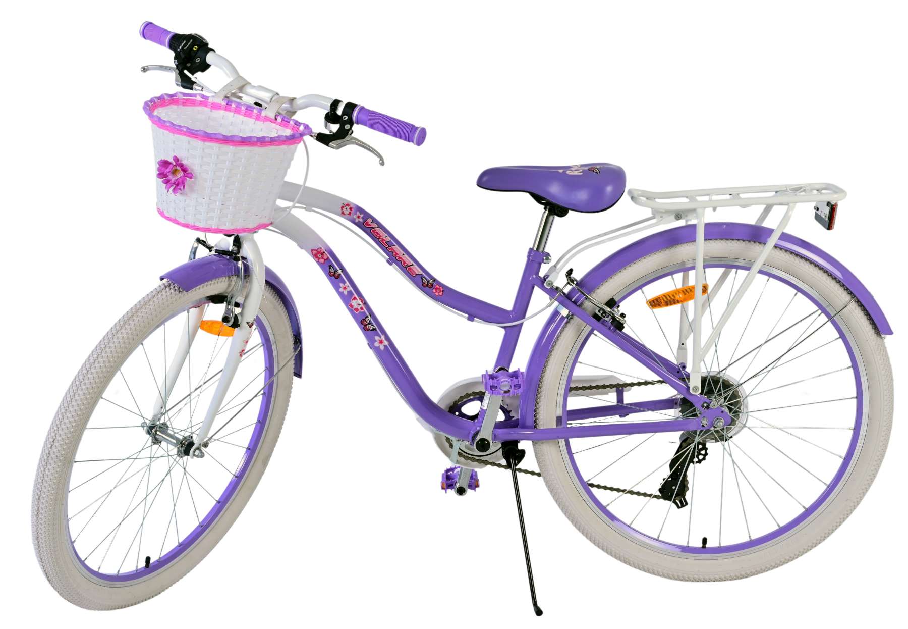 Volare Lovely Barncykel 26 tum, Lila 7 Växlar - Lilla Cykelbutiken