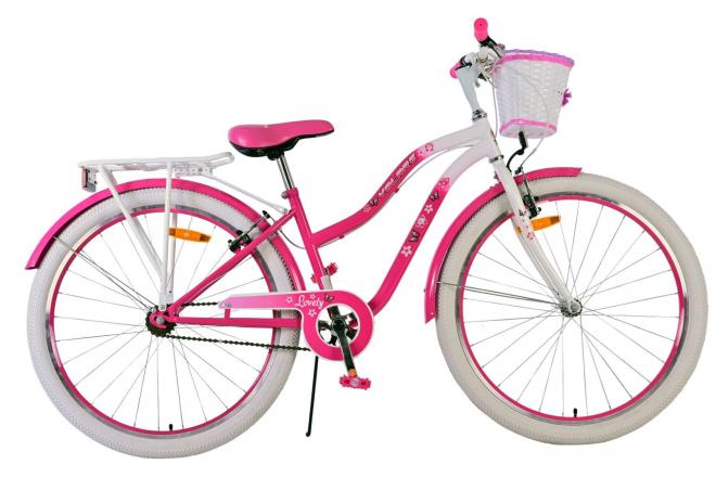 Volare Lovely Barncykel Två Handbromsar 26 tum, Rosa - Lilla Cykelbutiken