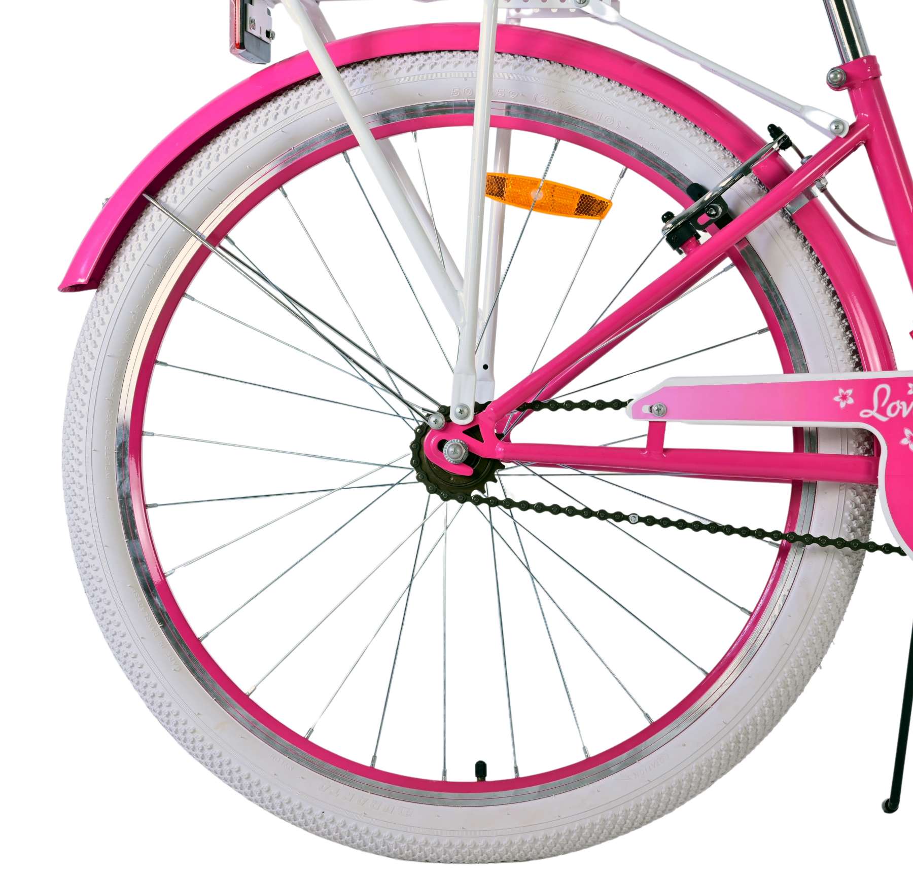 Volare Lovely Barncykel Två Handbromsar 26 tum, Rosa - Lilla Cykelbutiken
