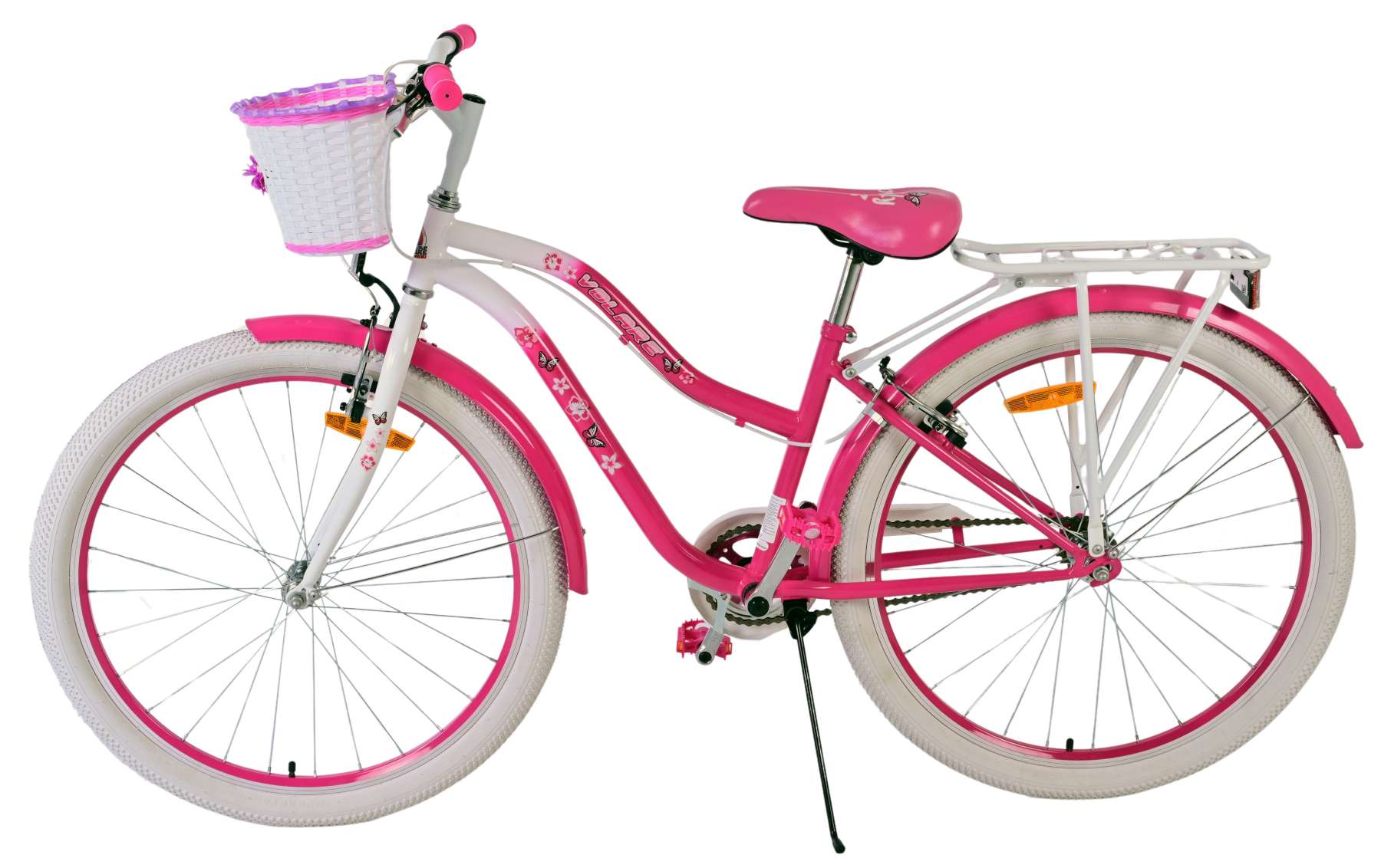 Volare Lovely Barncykel Två Handbromsar 26 tum, Rosa - Lilla Cykelbutiken