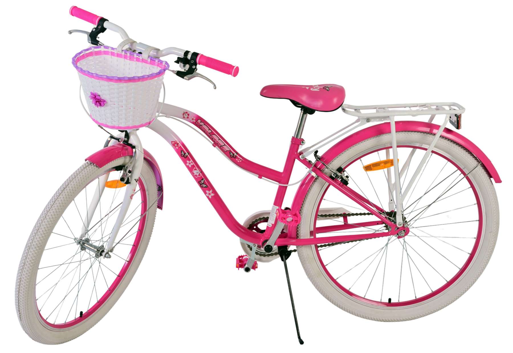 Volare Lovely Barncykel Två Handbromsar 26 tum, Rosa - Lilla Cykelbutiken