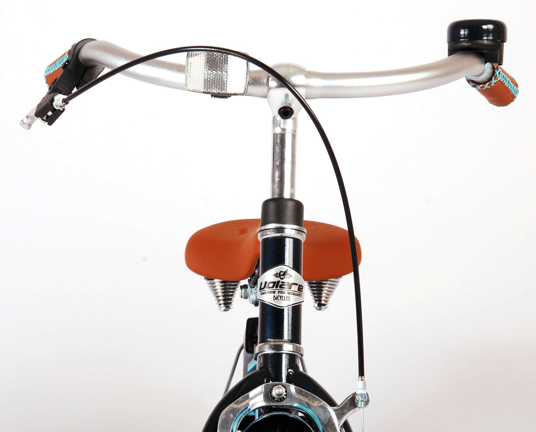 Volare Miracle Cruiser Barncykel 16 tum, Matt Blå - Lilla Cykelbutiken