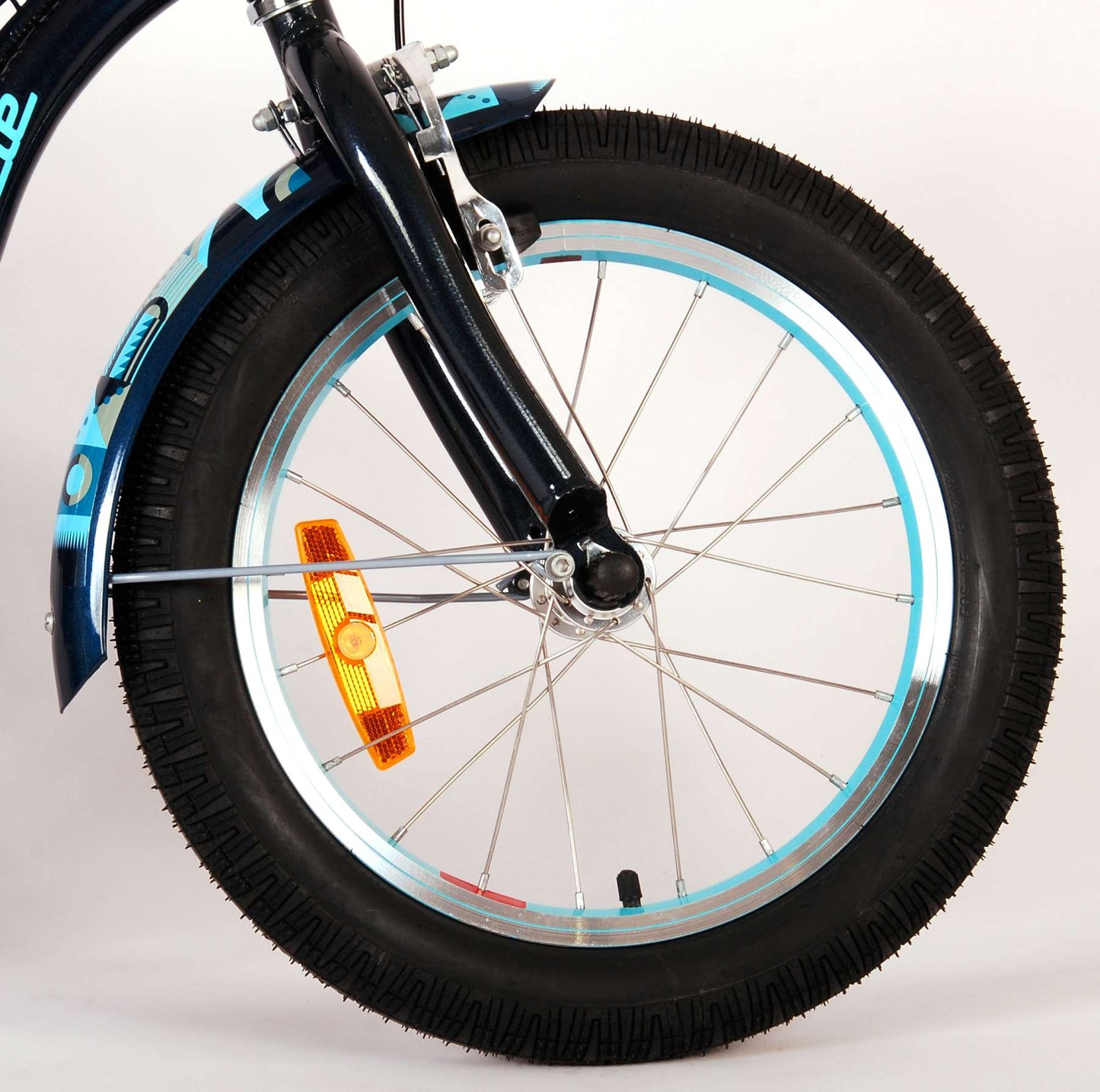 Volare Miracle Cruiser Barncykel 16 tum, Matt Blå - Lilla Cykelbutiken