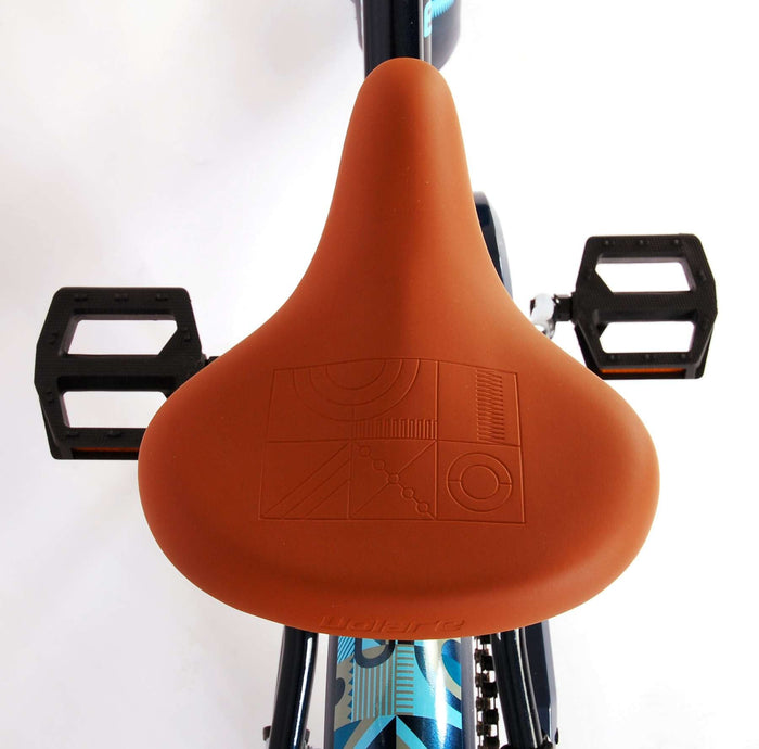 Volare Miracle Cruiser Barncykel 16 tum, Matt Blå - Lilla Cykelbutiken