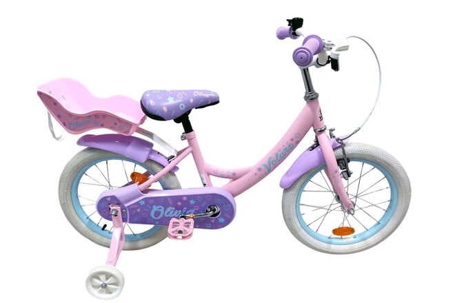 Volare Olivia Barncykel 16 tum, Rosa - För barn 4-6 år