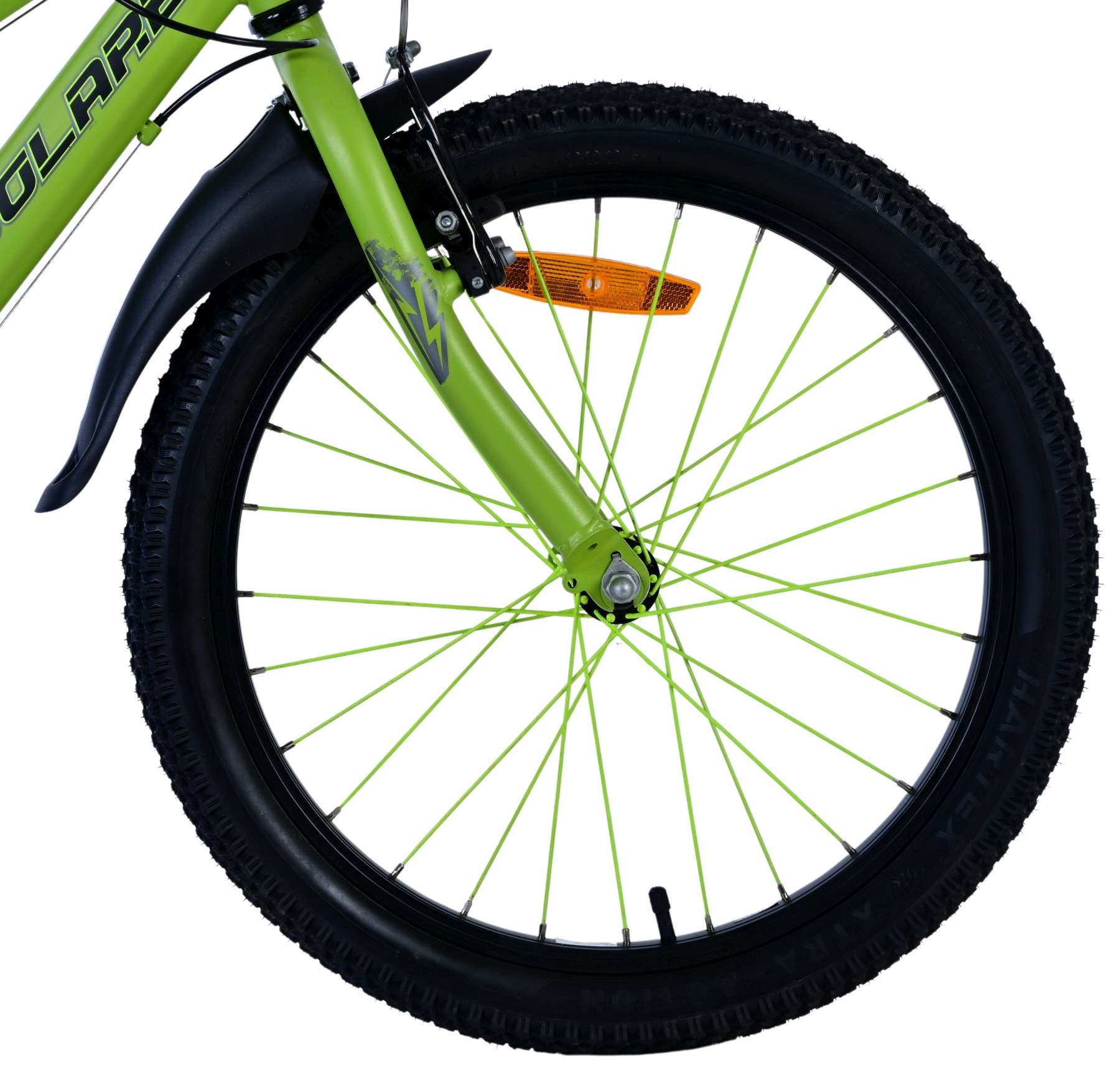 Volare Rocky Barncykel 20 Tum, 7 Växlar, Grön/Grå - Lilla Cykelbutiken