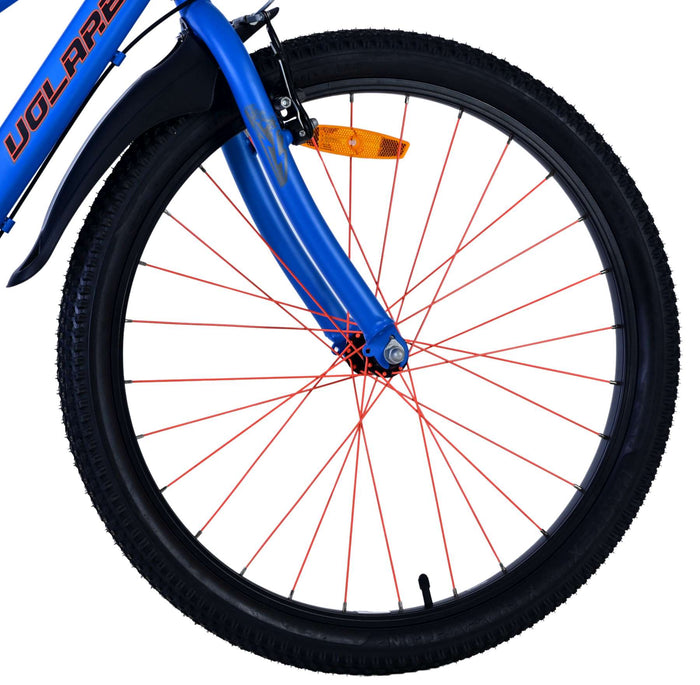 Volare Rocky Barncykel 24 Tum Shimano Nexus 3 Växlar, Blå - Lilla Cykelbutiken