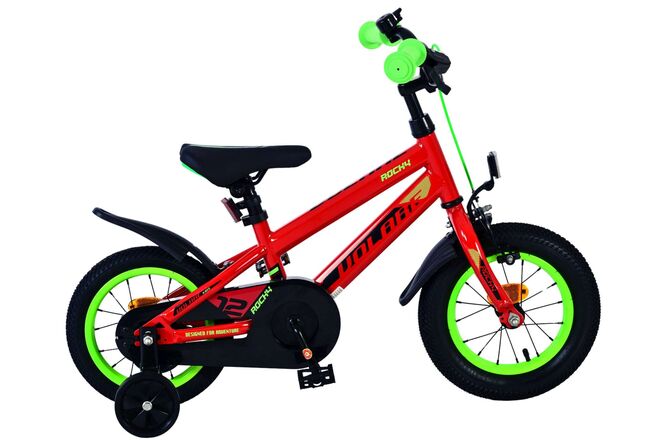 Volare Rocky Kids' Röd 12 tum – Barncykel med två handbromsar