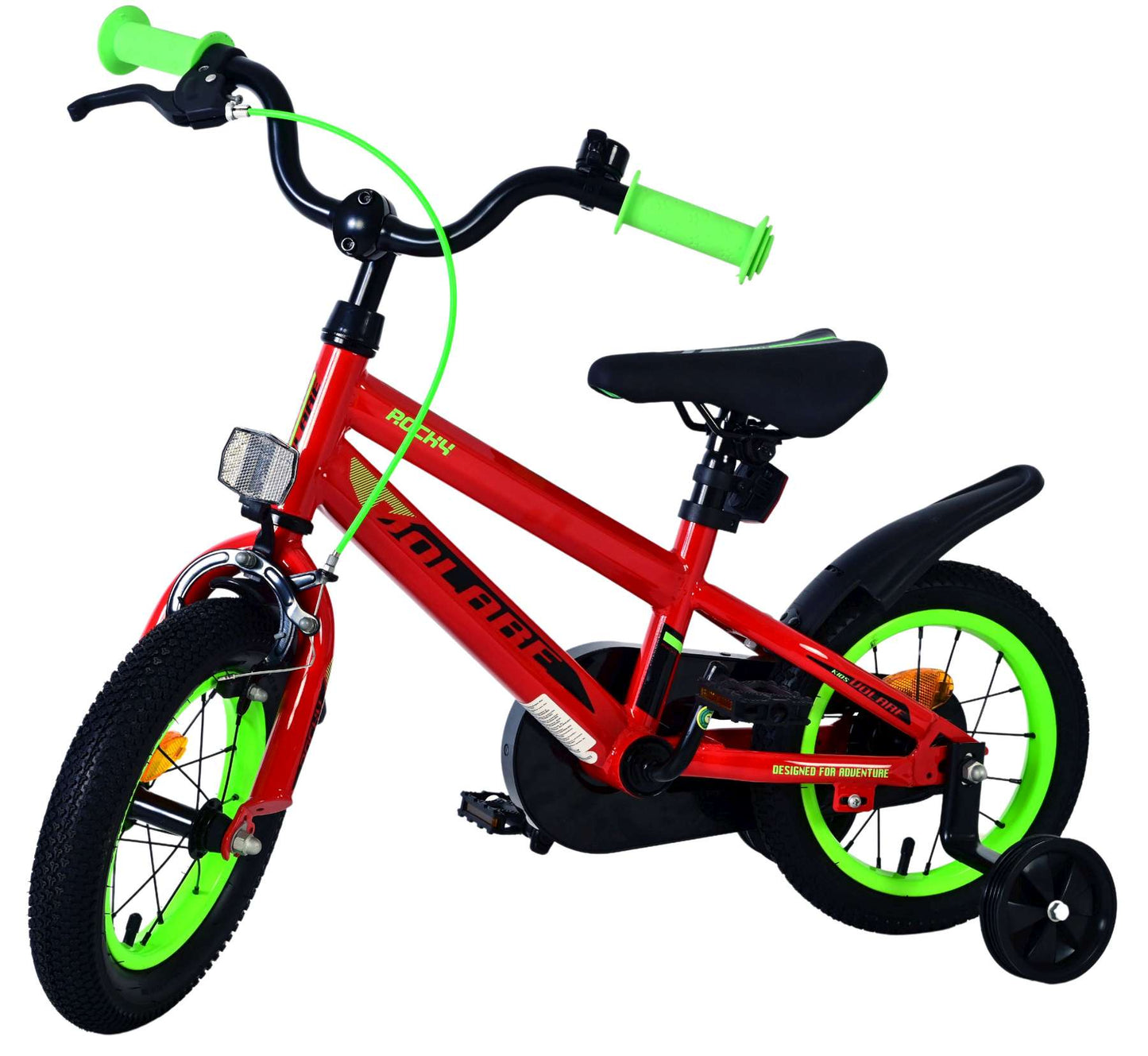 Volare Rocky Kids' Röd 12 tum – Barncykel med två handbromsar