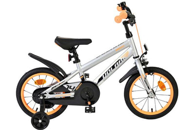 Volare Rocky Barncykel 14 tum, Grå - För barn 5-5 år