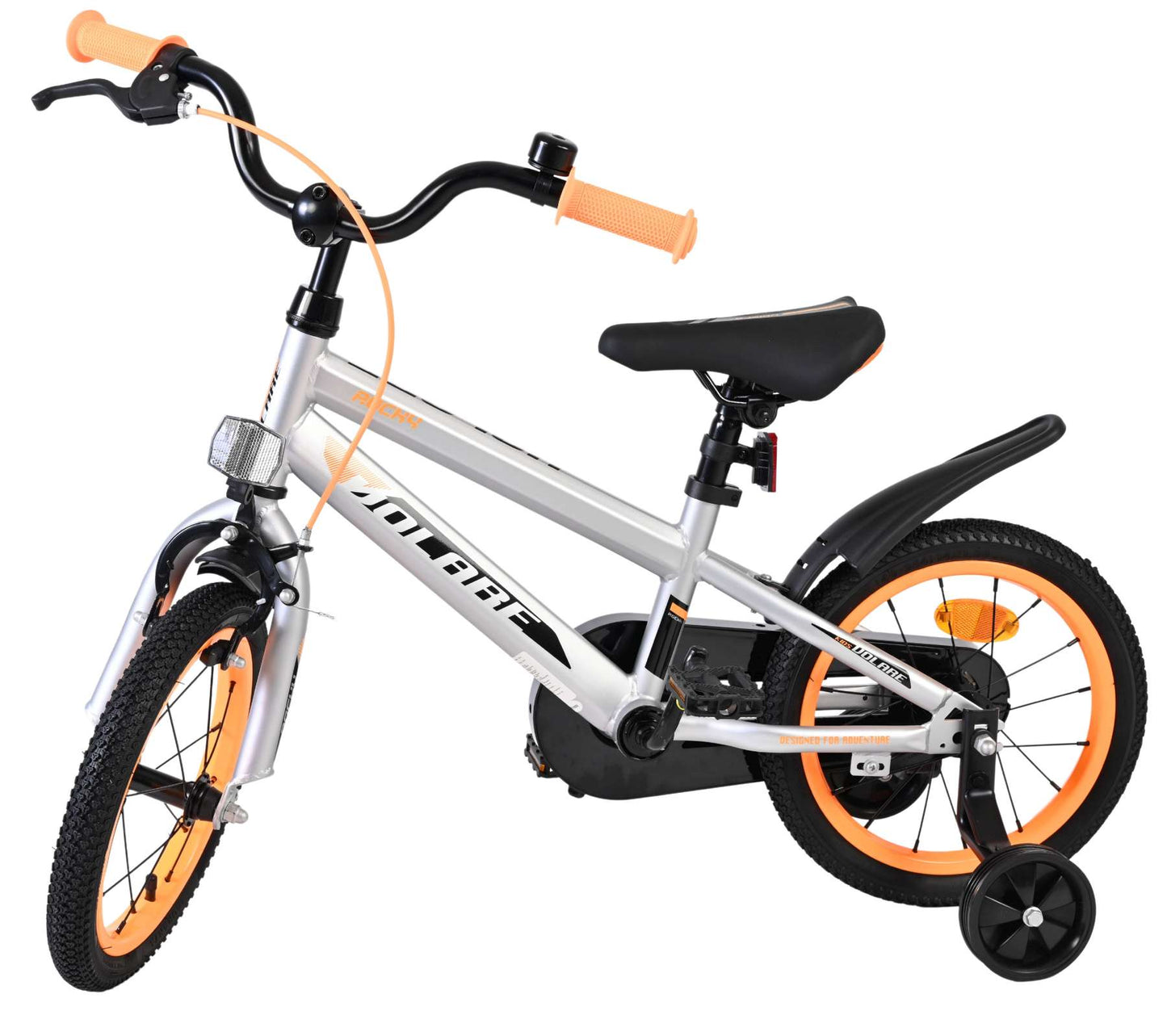 Volare Rocky Barncykel 14 tum, Grå - För barn 5-5 år