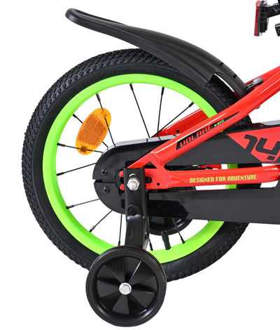 Volare Rocky Barncykel 14 tum, Röd - För barn 5-5 år