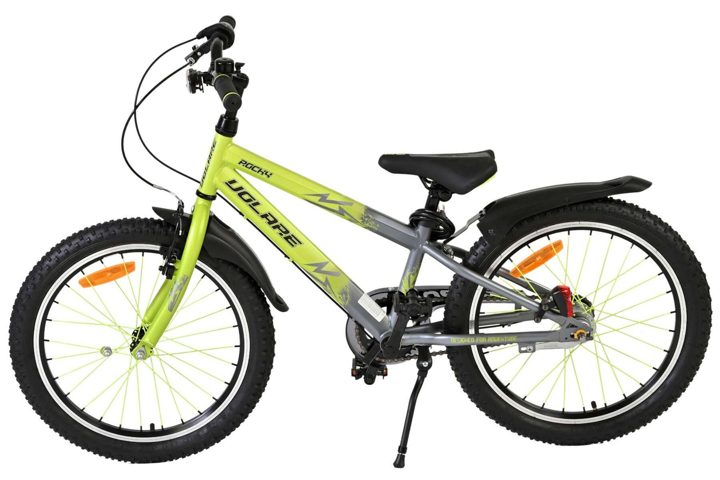 Volare Rocky 20 Tum Barncykel – Gröngrå med Shimano Nexus 3 - För barn 6-8 år