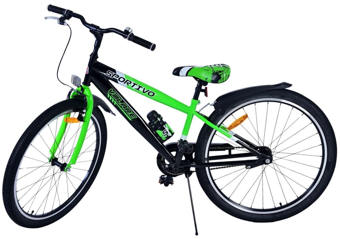 Volare Sportivo Barncykel 26 tum, Grön - Lilla Cykelbutiken