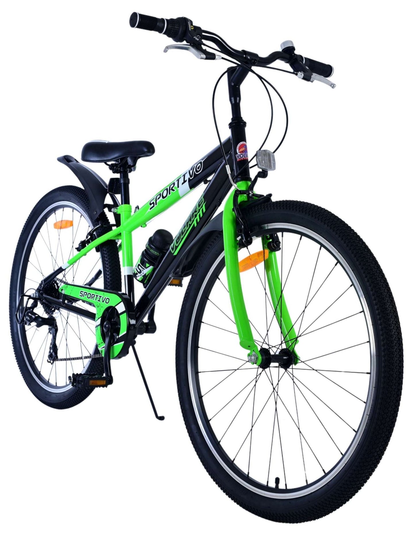 Volare Sportivo Barncykel 26 tum, Grön 7 Växlar - Lilla Cykelbutiken