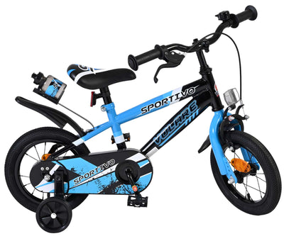 Volare Sportivo Barncykel 12 tum, Svart - För barn 3-4 år