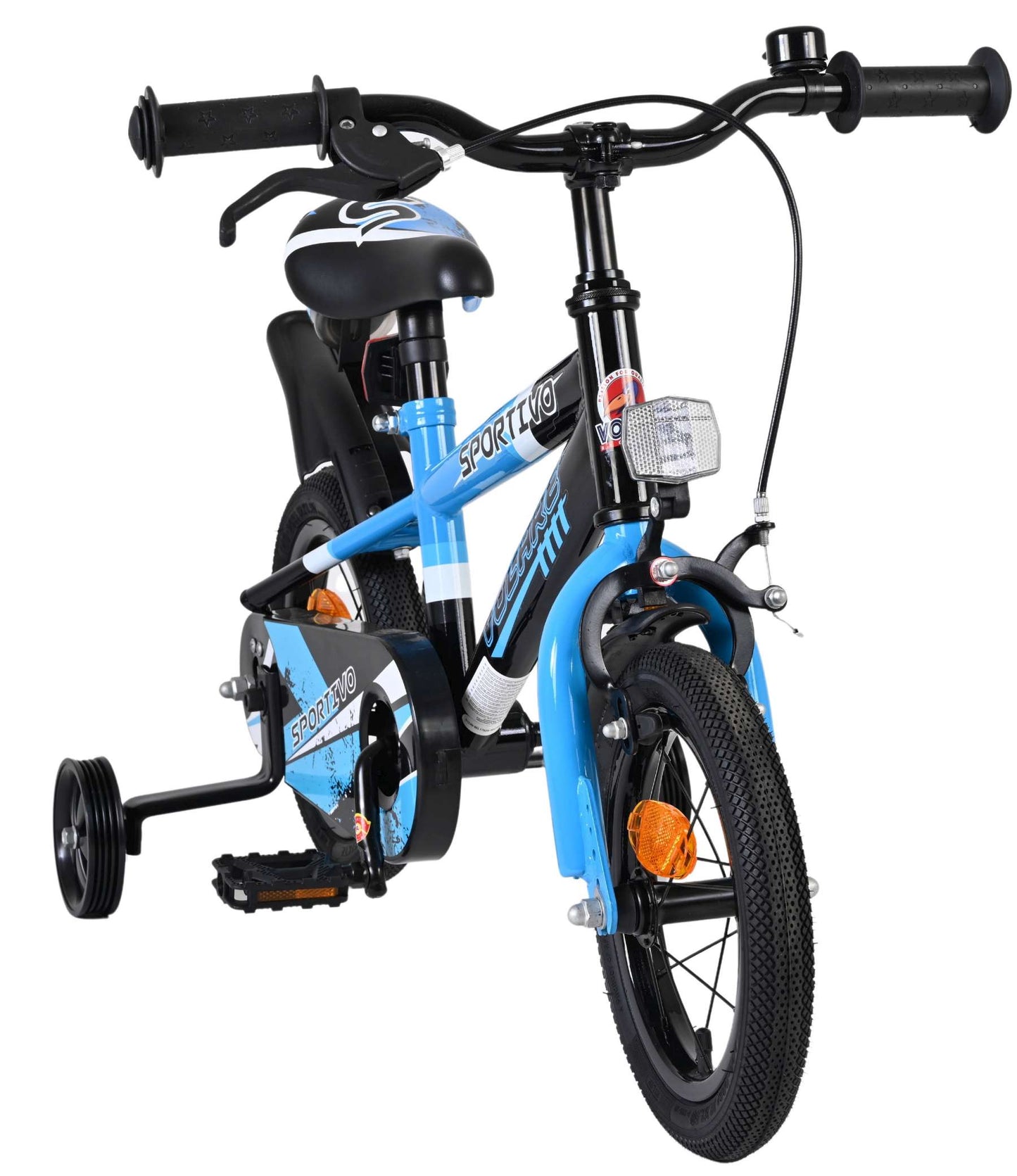 Volare Sportivo Barncykel 12 tum, Svart - För barn 3-4 år