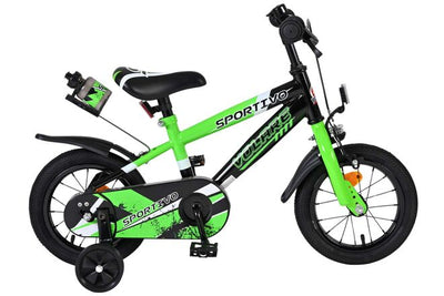 Volare Sportivo Barncykel 12 tum, Grön - För barn 3-4 år