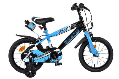 Volare Sportivo Barncykel 14 tum, dubbla handbromsar, Svart - För barn 5-5 år