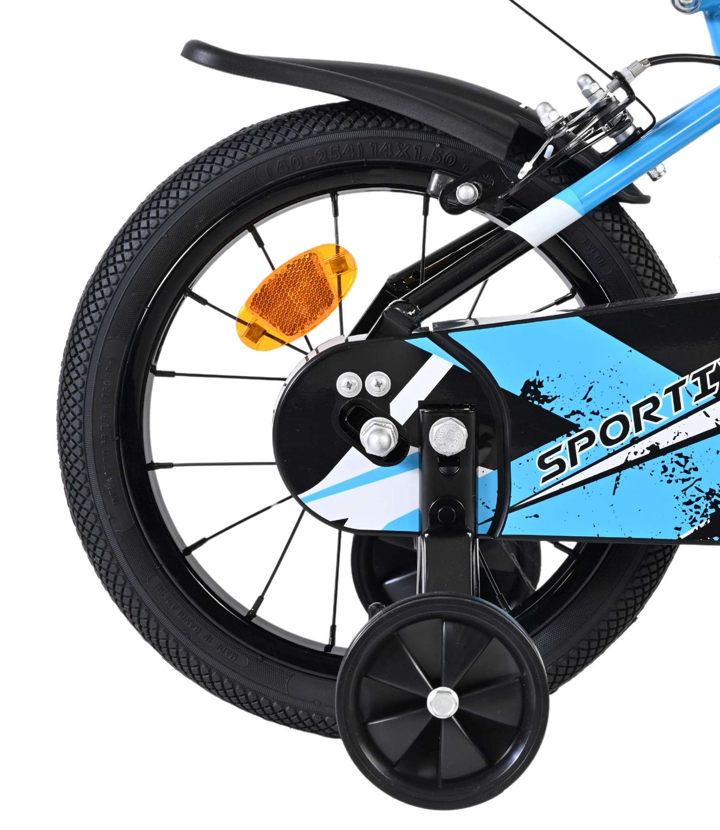 Volare Sportivo Barncykel 14 tum, dubbla handbromsar, Svart - För barn 5-5 år