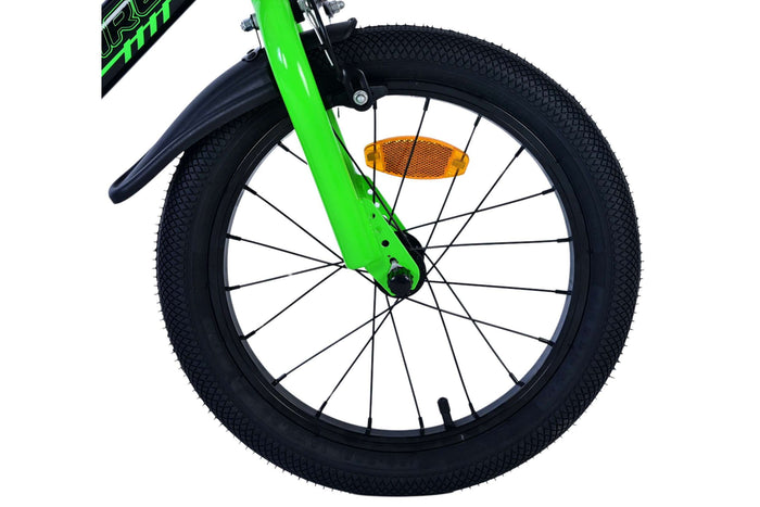 Volare Sportivo 16 Tum Barncykel Grön, Två Handbromsar - För barn 4-6 år