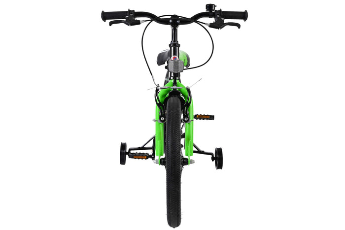 Volare Sportivo 18-tums barncykel, Grön dubbla handbromsar - För barn 4-7 år