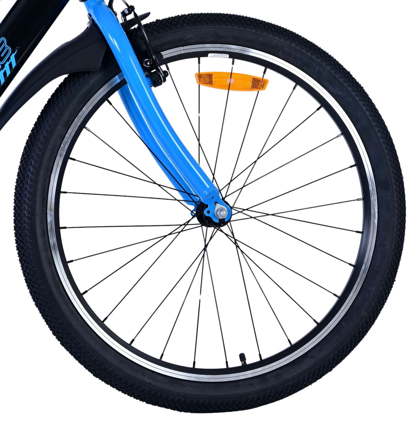 Volare Sportivo Barncykel 24 tum, Svart Blå - Lilla Cykelbutiken