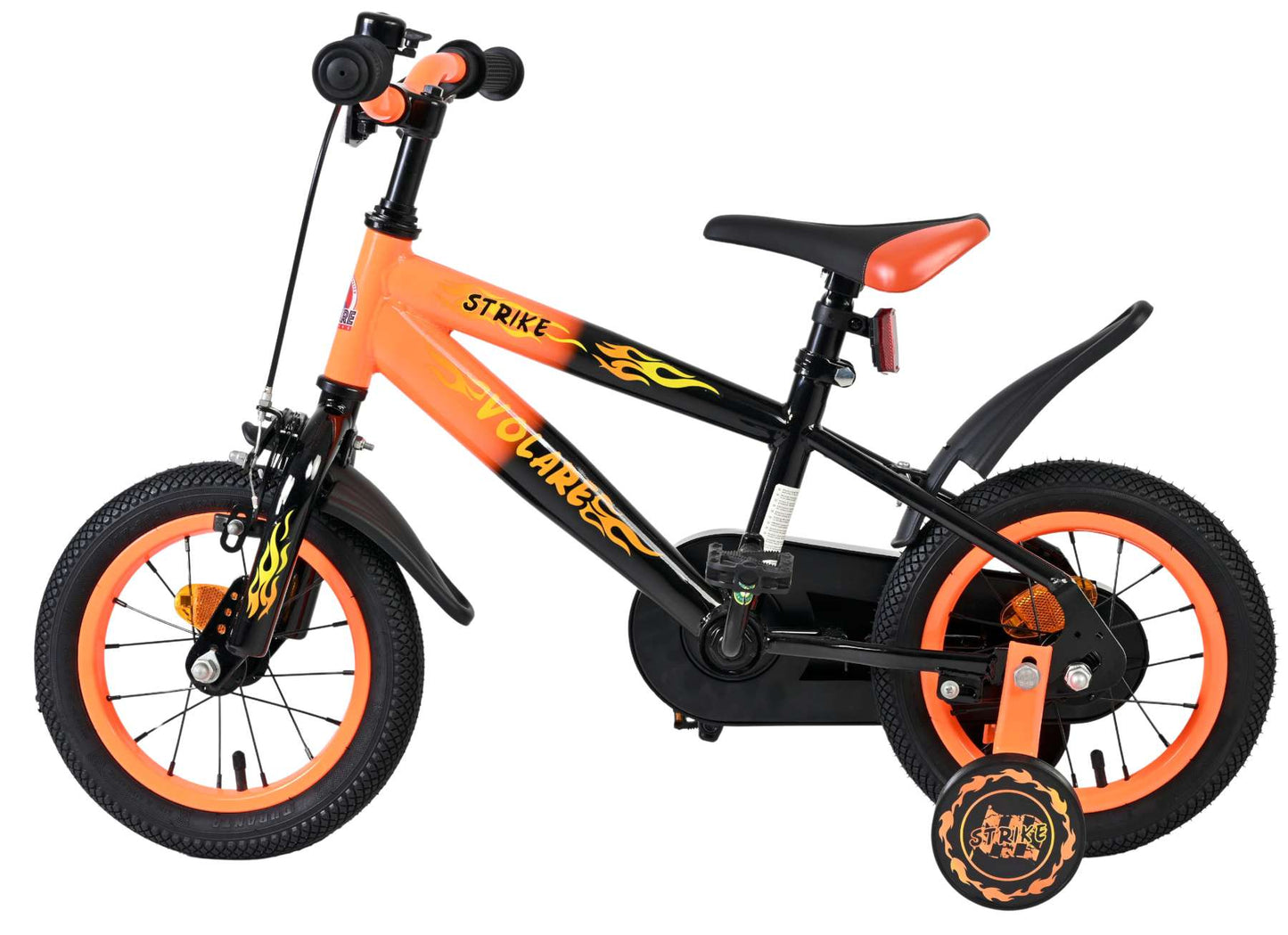 Volare Strike Barncykel 12 tum, Orange - För barn 3-4 år
