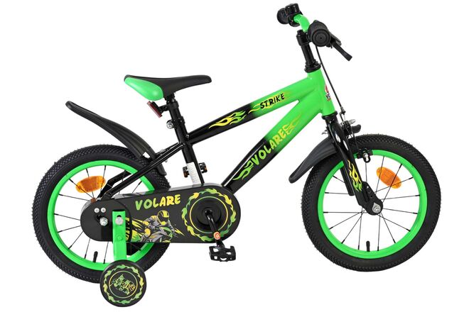 Volare Strike Barncykel 14 tum, Grön - För barn 5-5 år