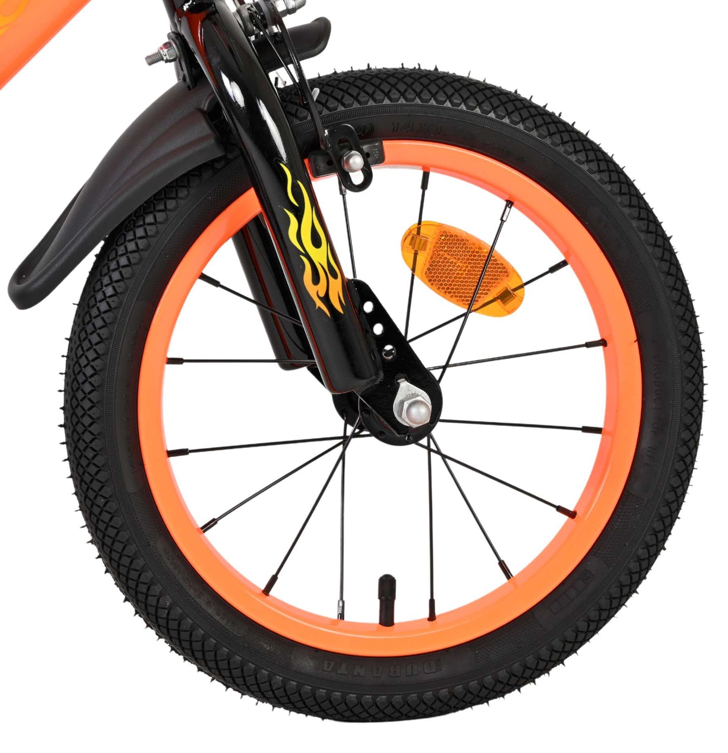 Volare Strike Barncykel 14 tum, dubbla handbromsar, Orange - För barn 5-5 år