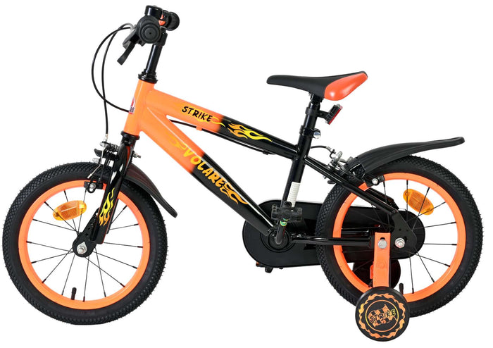 Volare Strike Barncykel 14 tum, dubbla handbromsar, Orange - För barn 5-5 år