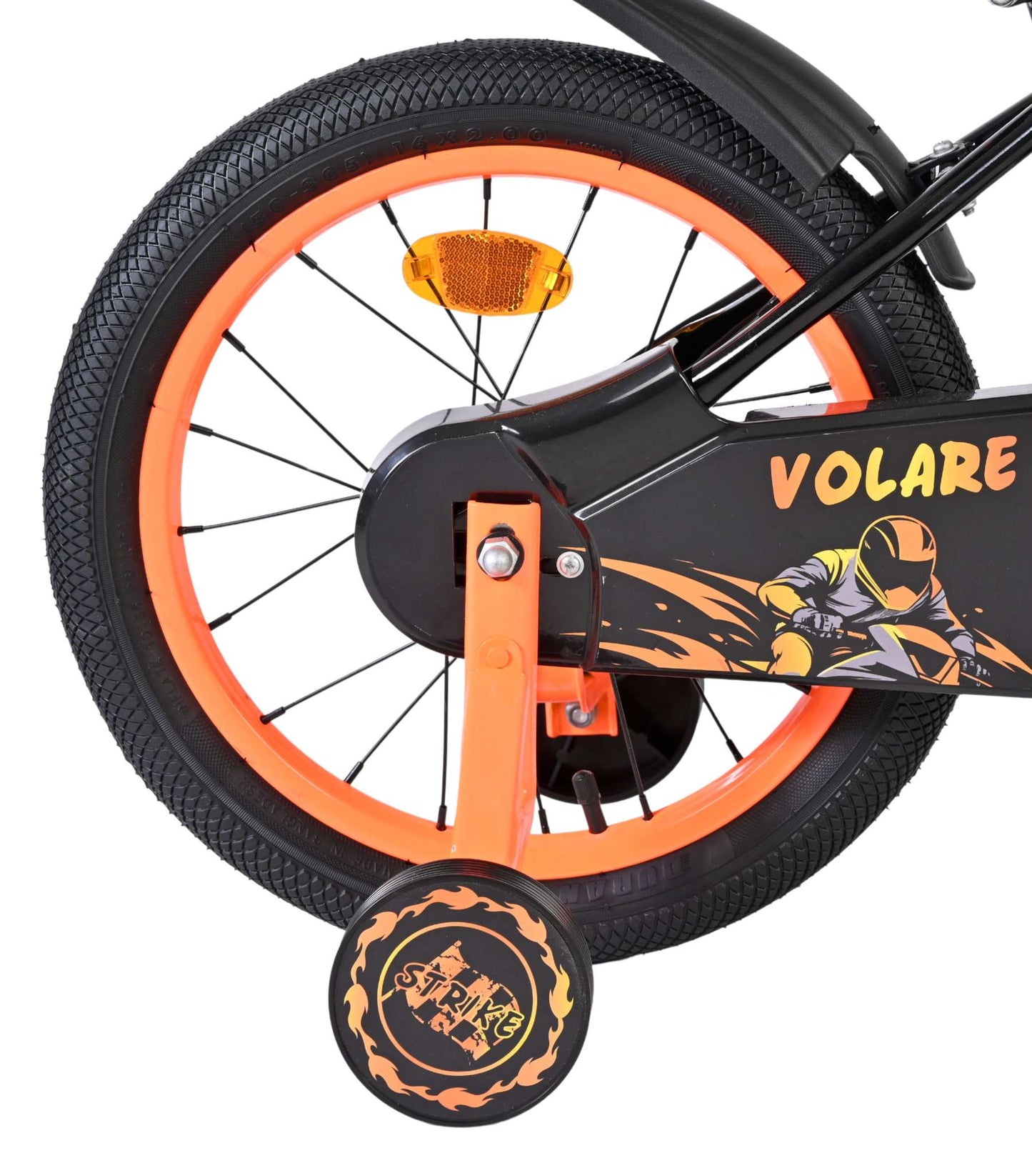 Volare Strike Barncykel 16 tum, Orange - För barn 4-6 år